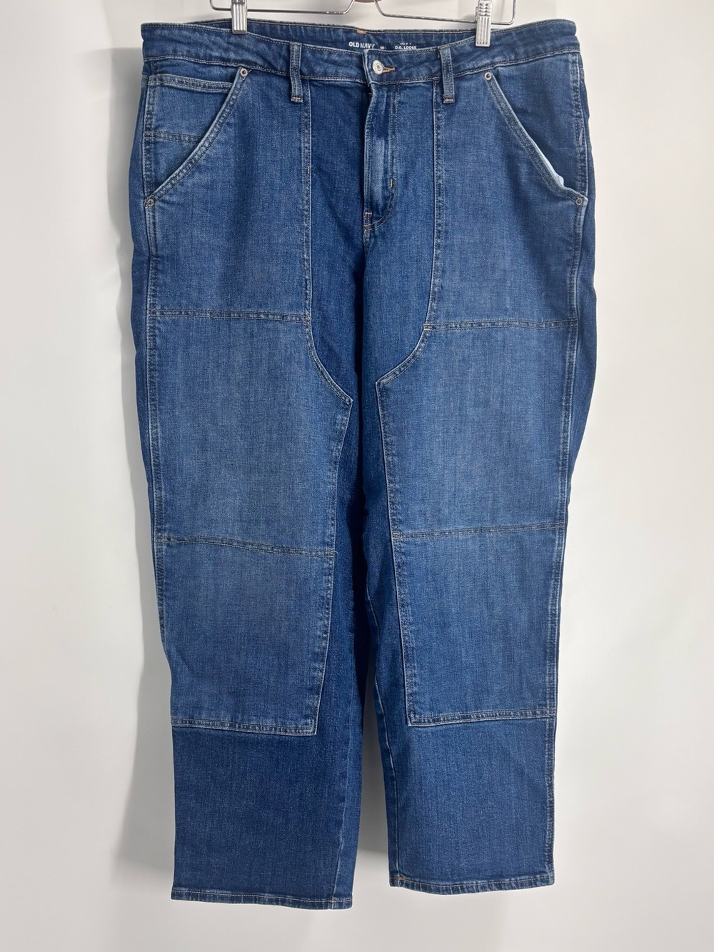 Old Navy high Rise OG loose utility denim jeans Sz18 plus size pockets EUC